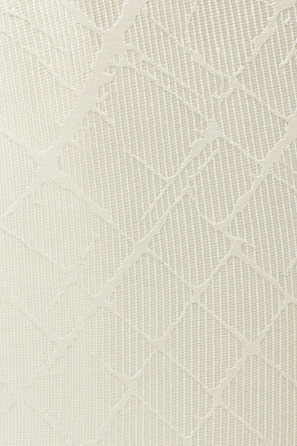Warp Knitting Fabric Curtain | Minimal Design | Grommet Top | Pack of 1 | 7 * 4ft | Cream Colour | Velcro tie Back Included