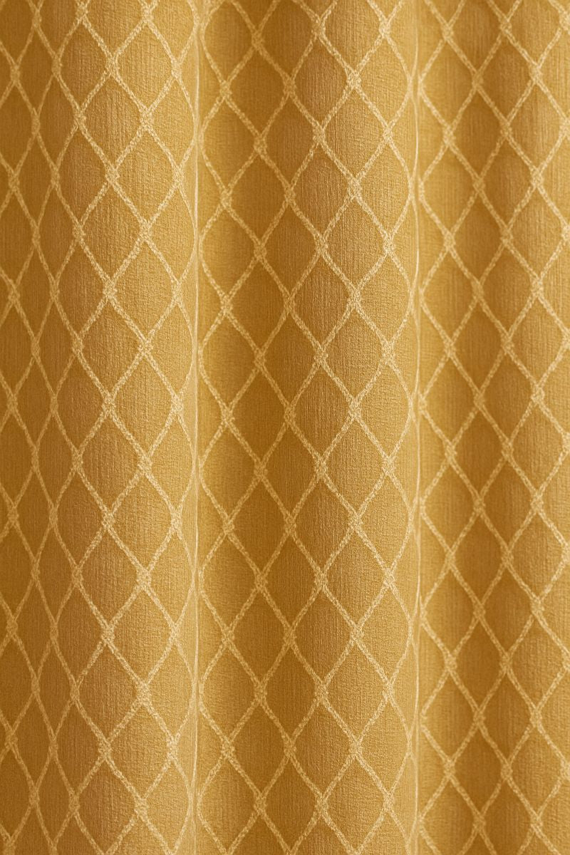 Double Layer Blackout Curtains with Net Overlay | Cream Colour | Grommet top | 5 * 4ft Window Size | Pack of 1