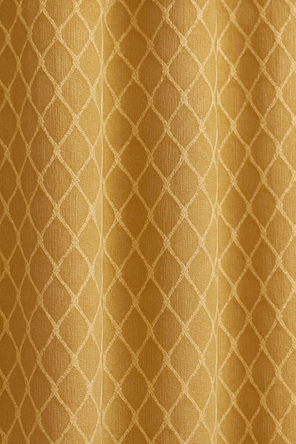 Double Layer Blackout Curtains with Net Overlay | Cream Colour | Grommet top | 5 * 4ft Window Size | Pack of 1