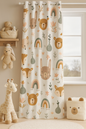 Premium Kids Blackout Curtain | Cute Animal & Rainbow Digital Print | 5 * 4ft for Windows | 98% Light Blocking, Soft Fabric | Grommet Top | Pack of 1 (5 * 4ft)