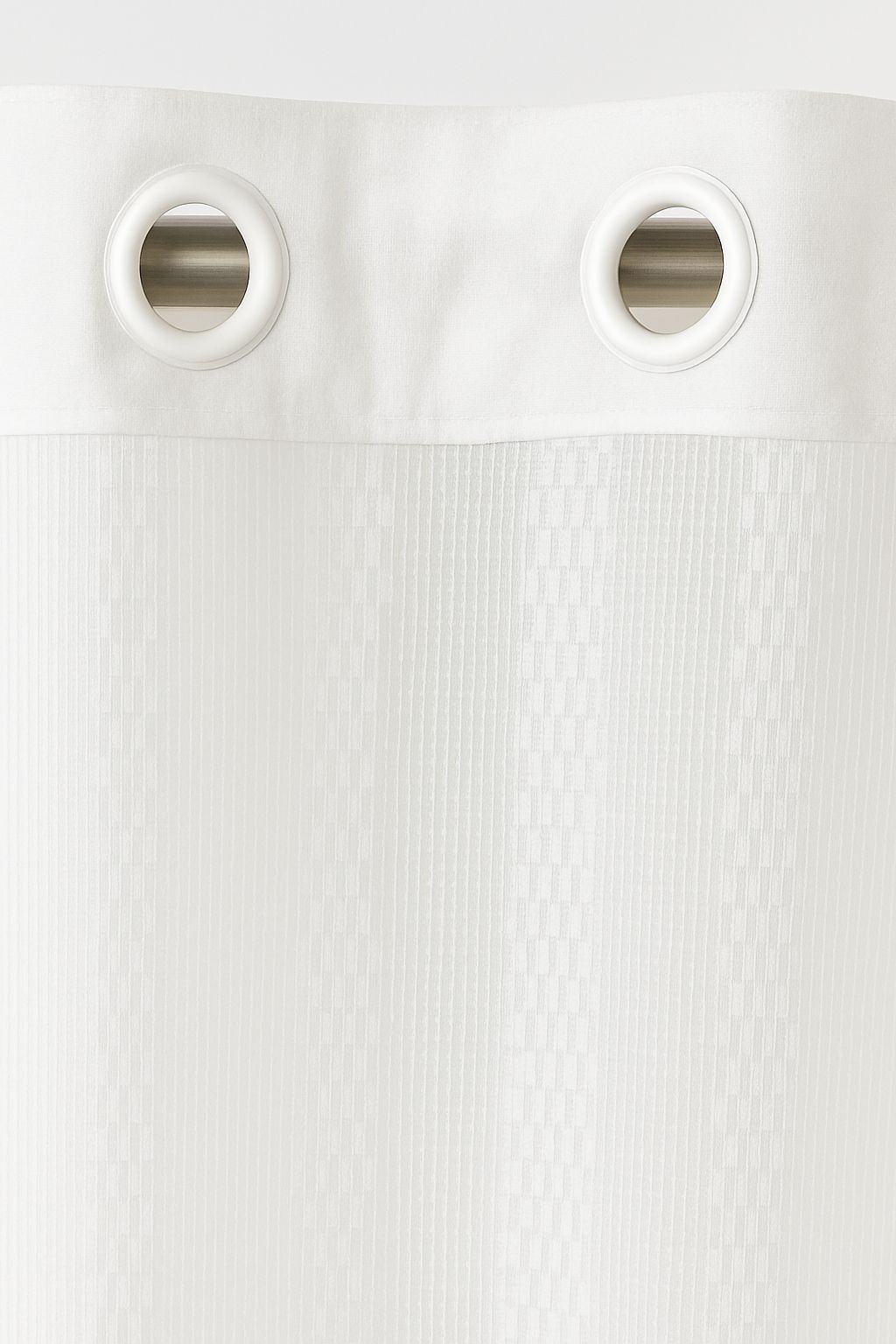 Sheer star Net Design Curtain | Grommet Top | Pack of 1 | White Colour | Tie Back Included | 7*4ft